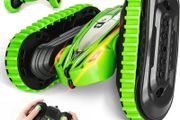 KIDWILL 2 in 1 Remote Control Car, Crawler &amp; 4WD, 2.4GHz R/C Car, High Speed Drift Off-Road Stunt Car with Cool Headlights, 2-Sided 360 Degree Rotating MULTIPLE COLOURS AVAILABLE (FREE POSTAGE)