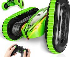 KIDWILL 2 in 1 Remote Control Car, Crawler & 4WD, 2.4GHz R/C Car, High Speed Drift Off-Road Stunt Car with Cool Headlights, 2-Sided 360 Degree Rotating MULTIPLE COLOURS AVAILABLE (FREE POSTAGE)