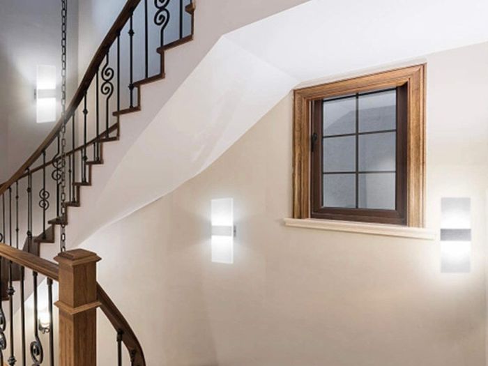 2 Pack Modern Wall Lights Indoor 12W Acrylic Perfect for Living Room, Bedroom, Corridor, Stairs (MULTIPLE COLOURS)