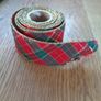 Wired Plaid Decorative Ribbon for Sale Image 4