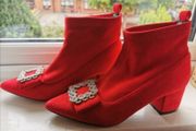 Brand new red boots size 37/4