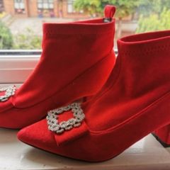 Brand new red boots size 37/4