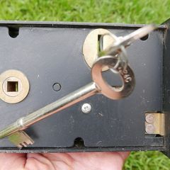 Large Door Rim Lock With A Working Keys