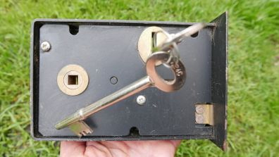 Large Door Rim Lock With A Working Keys