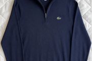 Lacoste Sport Navy Quarter Zip