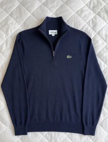 Lacoste Sport Navy Quarter Zip