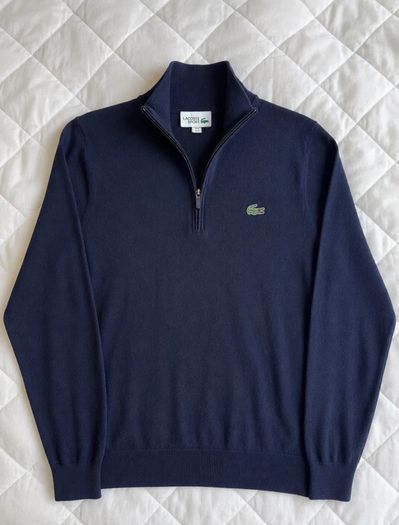 Lacoste Sport Navy Quarter Zip
