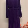 Phase Eight Pleated Dress in Aubergine Size UK12 Image 2