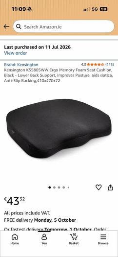 Seat cushion to support your back