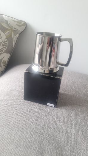 Stainless steel tankard from Martin Gear Jewellers Dublin