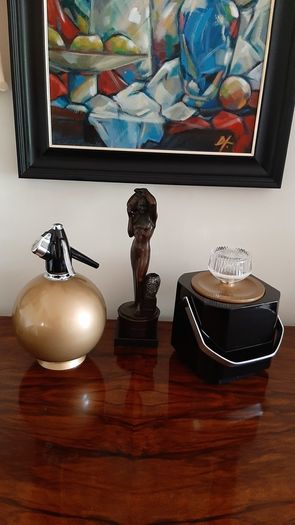 Vintage 1960's/70's "Sparklets" Ice Bucket & Soda Syphon