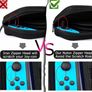 Switch Case Compatible with Nintendo Switch/Switch OLED - Carrying Case with 20 Game Cartridges, Protective Hard Shell Travel Case Pouch for Nintendo Switch Console & Accessories Image 5