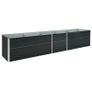 Garden Raised Bed Galvanised Steel 400x80x45 cm Anthracite Image 4