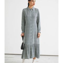 & Other Stories Ditsy Floral Midi Dress