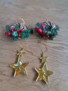 Vintage Christmas Decorations x 4 for Sale