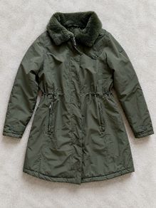 Regatta Renata Womens Waterproof Insulated Fur Collar Parka Dark Khaki Olive Size 14