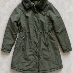 Regatta Renata Womens Waterproof Insulated Fur Collar Parka Dark Khaki Olive Size 14