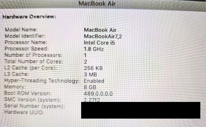 MacBook Air 13 2017: Upgraded 1TB SSD 8GB RAM Excellent Condition