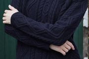Aran knit 100% merino wool sweater