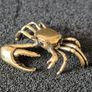 3 brass crabs,. Solid brass. Image 7