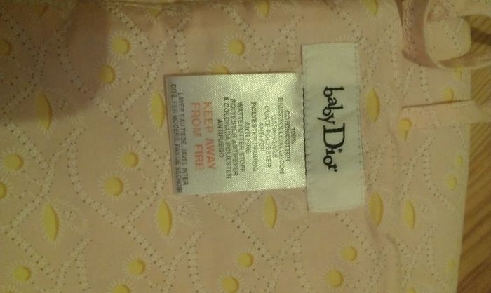 Dior baby Cot bed bumpster