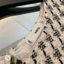 Mango MNG black and cream sleeveless knit cotton blend dress / a-line dress size M Image 4