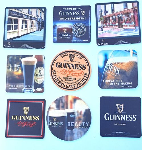 Collection of Guinness Beer Mats