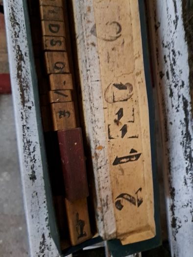 Vintage Wooden Number Stamps