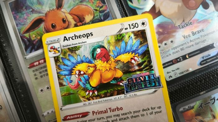 Archeops ! Silver Tempest Stamp Promo ! 2022 ! Pokemon Card !