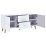 Sideboard White 160x40x70 cm MDF Image 5