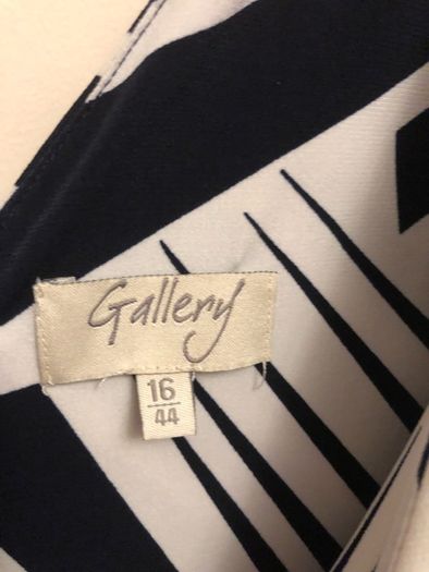 Gallery navy & white dress (size 16)