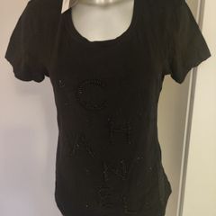 BNWT black detailed fancy stretchy top size UK14 EU42 Postage included