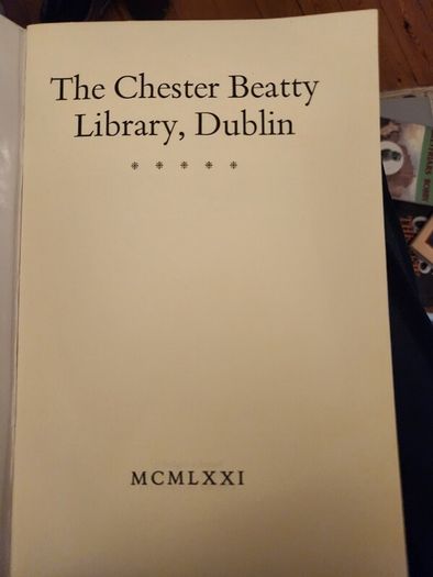 Chester  Beatty Library Dublin. Beautiful Illustrated  Giuide .in Good Condition.