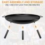 Charcoal Log Wood Outdoor Fire Pit  BBQ Image 4