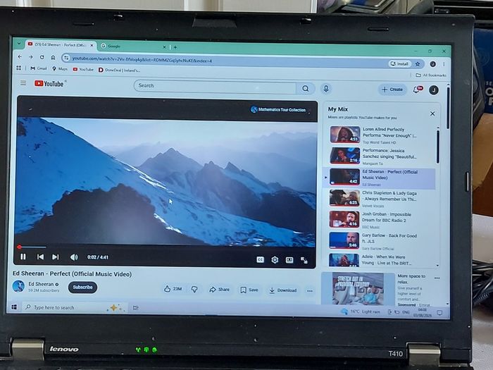 Lenovo Thinkpad T410, Intel Core i5 CPU M 520, 2.4GHz, Windows 10, 4GB Ram, 160GB HDD, Microsoft Edge, Chrome and VLC