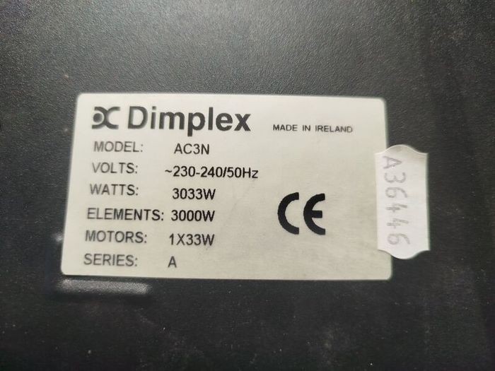 Dimplex over door heater