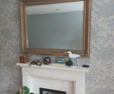 Gorgeous antique-style large gilded mirror