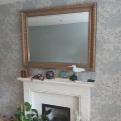 Gorgeous antique-style large gilded mirror
