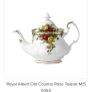 Royal Albert 800ml Old Country Rose Teapot Image 2