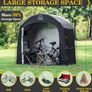 Bike Storage Tent sheds for Outdoor,Waterproof Anti-UV Bike Storage Tent Bicycle Motorcycle Shed Shelter Outdoor Backyard Steel Frame PE Cover Zipper, Cabin Image 2
