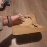 beige wedge sandals Image 2