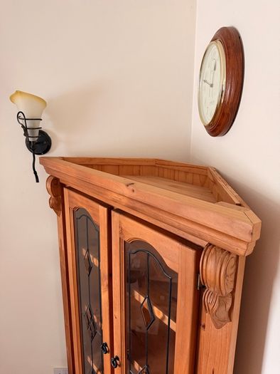 Solid Pine Corner Cabinet