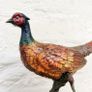 Pheasant (32 cm) - Cold Painted Bronze, Marble, Signed Image 2