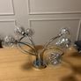 GoodHome Carmenta Spiral Glass & metal Chrome effect 6 Lamp Ceiling light Image 2
