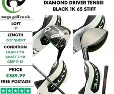 Callaway Elyte Triple Diamond Driver / 9 Degree / Tensei Black 1K 65 Stiff