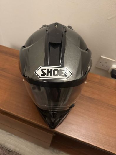 Shoei Hornet DS helmet with headset
