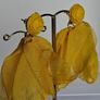 Yellow Raffia Stud Chiffon Petal Tassel Earrings Image 5