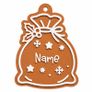Personalised Gingerbread Christmas Gift Tags, Set of 8 3D Image 2