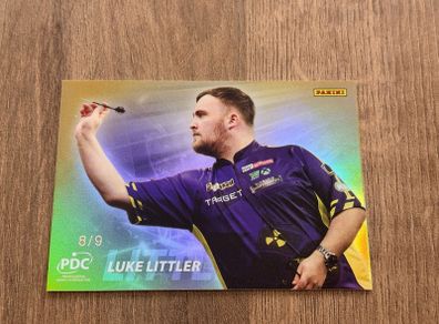 2025 Panini PDC Darts Luke Littler 8/9 Gold Case Hit