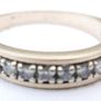 Vintage Diamond Band Ring 18Ct Gold Fine Wedding Jewelry Band Size N1/2 - 2,92g Image 3